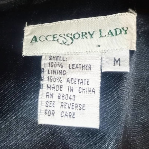 Accessory Lady Women M Black Brown Leather Western Southwest Vest Tassel Tie - Picture 6 of 6